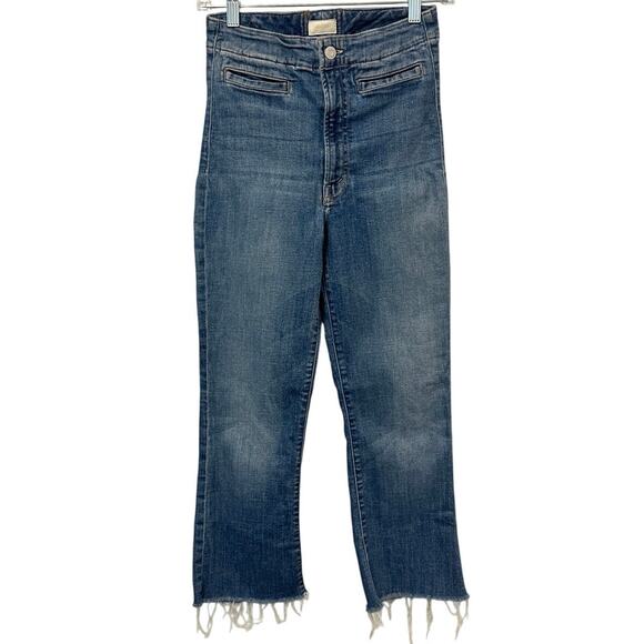 Mother Laced Hustler Ankle Jeans One Smart Cookie Wash‎ Boho Coastal Cowgirl 26 - Picture 2 of 11